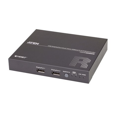 Aten CE924 USB DisplayPort Dual View HDBaseT 2.0 KVM Extender, 4K@100m for Single View Aten | USB DisplayPort Dual View HDBaseT - 5